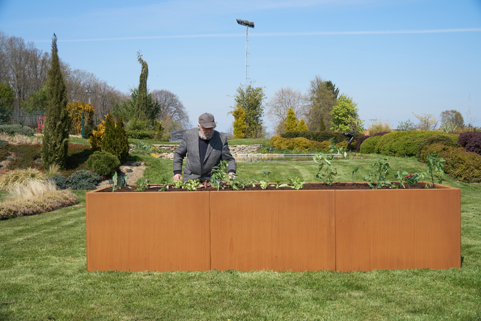 bac potager, bac de culture, jardinière corten — free download
